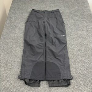 L.L. Bean Snow Pants Womens M Black Nylon Insulated Outdoor‎ Ski Winter Style